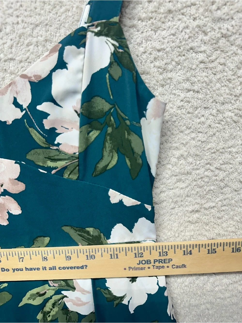 Abercrombie & Fitch Floral Tiered Ruffle Midi Dress Teal XS Petite NWT